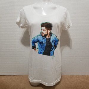 Thomas Rhett shirt XL blue jacket photo graphic country singer band merch
